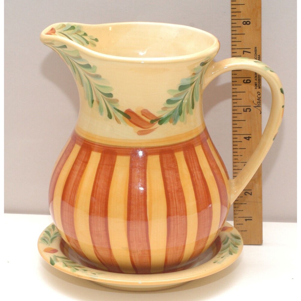 Gail Pittman Southern Living at Home 8" Pitcher and Bowl Sienna